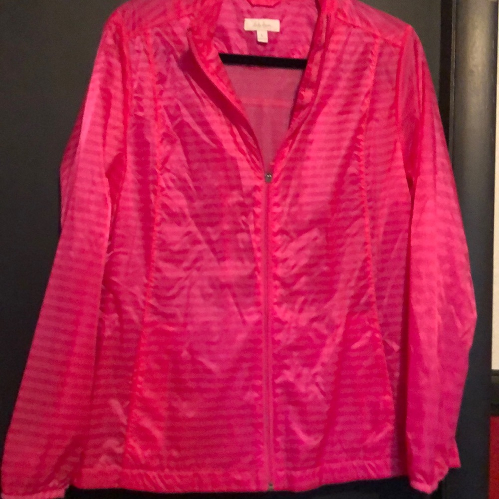 Pink Water Proof Windbreaker. Great Cycling Jacket